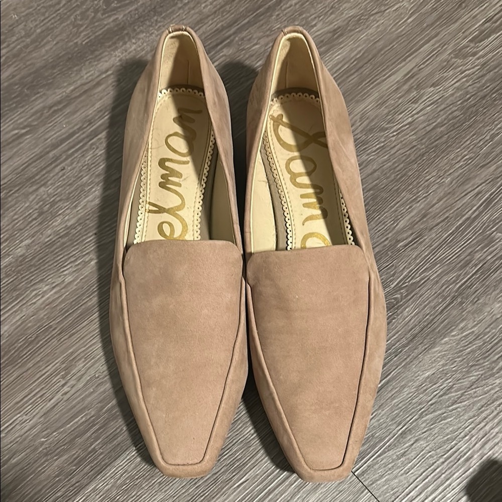 Sam Edelman Beige Suede Loafers